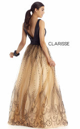 Clarisse 5104 Dress Black-Nude