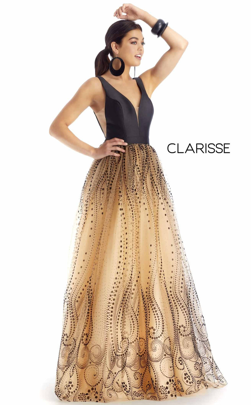 Clarisse 5104 Dress Black-Nude