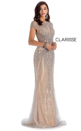1 of 4 Clarisse 5161 Dress Silver-Nude