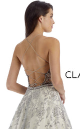 4 of 4 Clarisse 5164 Dress Ivory-Silver