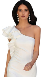 4 of 6 Clarisse 600204 Dress Ivory