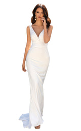 1 of 4 Clarisse 600205 Dress Ivory