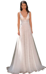 1 of 6 Clarisse 600206 Dress Ivory