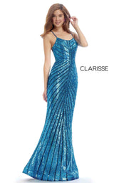 2 of 6 Clarisse 8002 Dress Turquoise