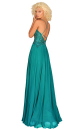 4 of 8 Clarisse 8022 Dress Dark-Emerald