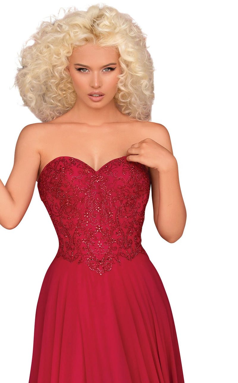 Clarisse 8023 Dress Vamp-Red