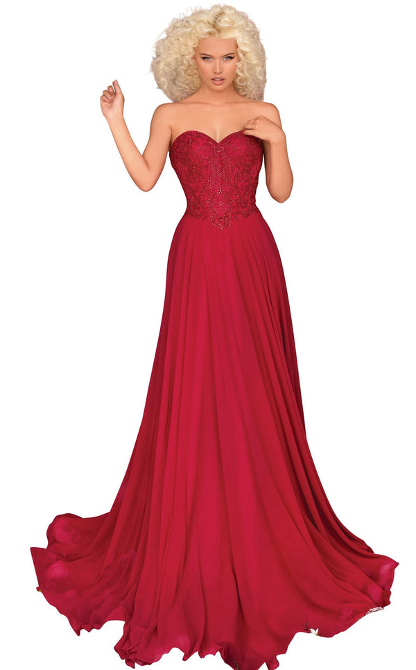 Clarisse 8023 Dress Vamp-Red
