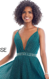 4 of 6 Clarisse 8029 Dress Dark-Emerald