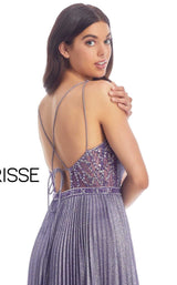 4 of 4 Clarisse 8030 Dress Violet-Silver