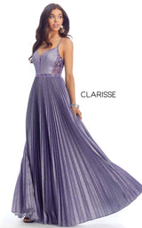 1 of 4 Clarisse 8030 Dress Violet-Silver