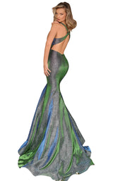 2 of 4 Clarisse 8047 Dress Green-Royal