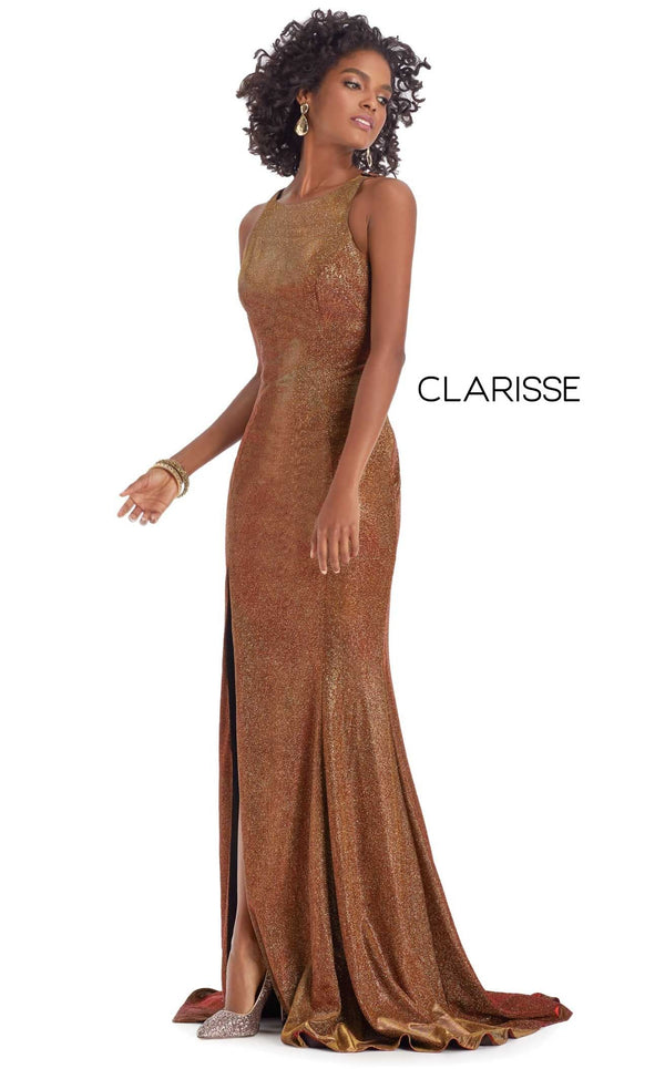 Clarisse 8071 Dress Gold-Red