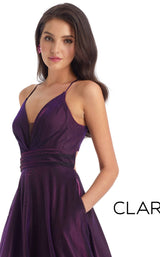 4 of 6 Clarisse 8086 Dress Purple-Fuchsia