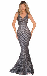 1 of 4 Clarisse 8099 Dress Gunmetal