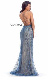 2 of 4 Clarisse 8126 Dress Teal-Nude