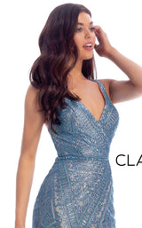 3 of 4 Clarisse 8126 Dress Teal-Nude