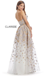 2 of 4 Clarisse 8135 Dress Platinum-Gold