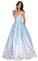 1 of 6 Clarisse 8137 Dress Winter-Blue