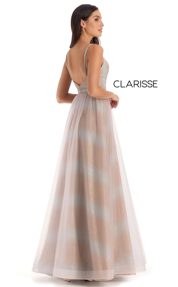 Clarisse 8159 Dress Silver-Rose-Gold