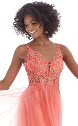 3 of 4 Clarisse 8161 Dress Coral