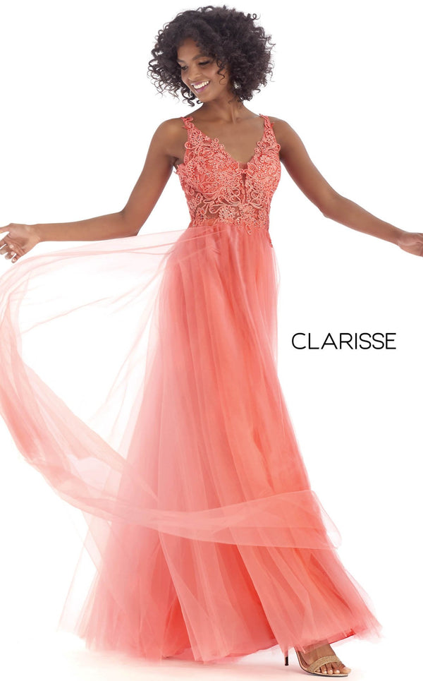 Clarisse 8161 Dress Coral