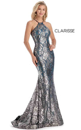 1 of 4 Clarisse 8171 Dress Gunmetal-Teal