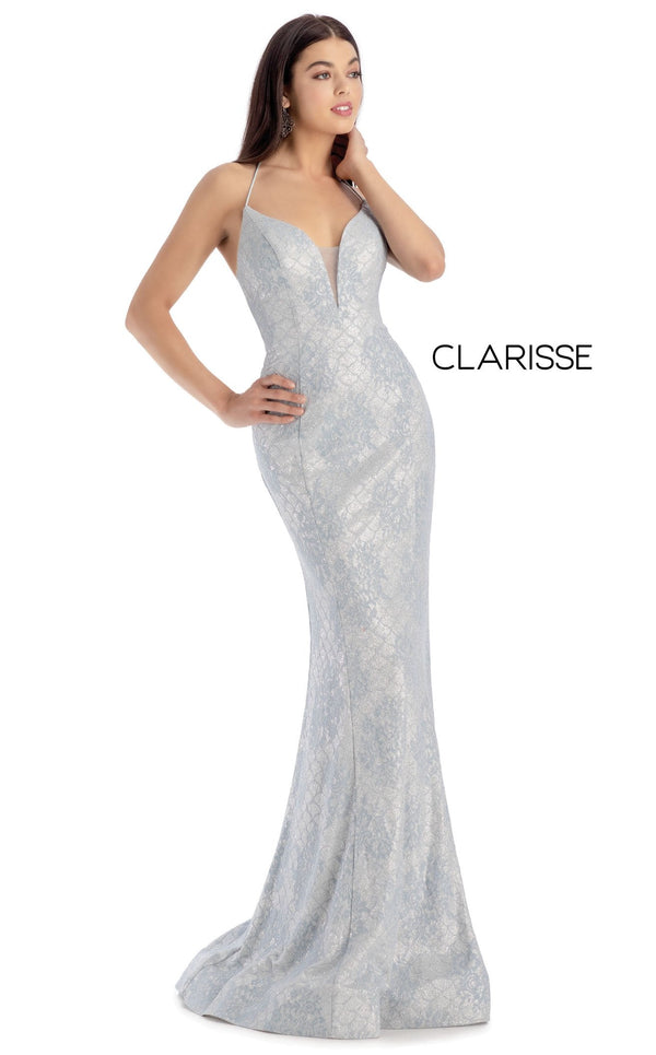 Clarisse 8173 Dress Dusty-Blue