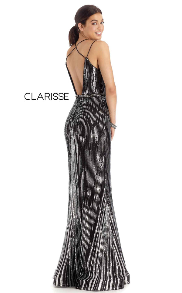 Clarisse 8174 Dress Black-Silver