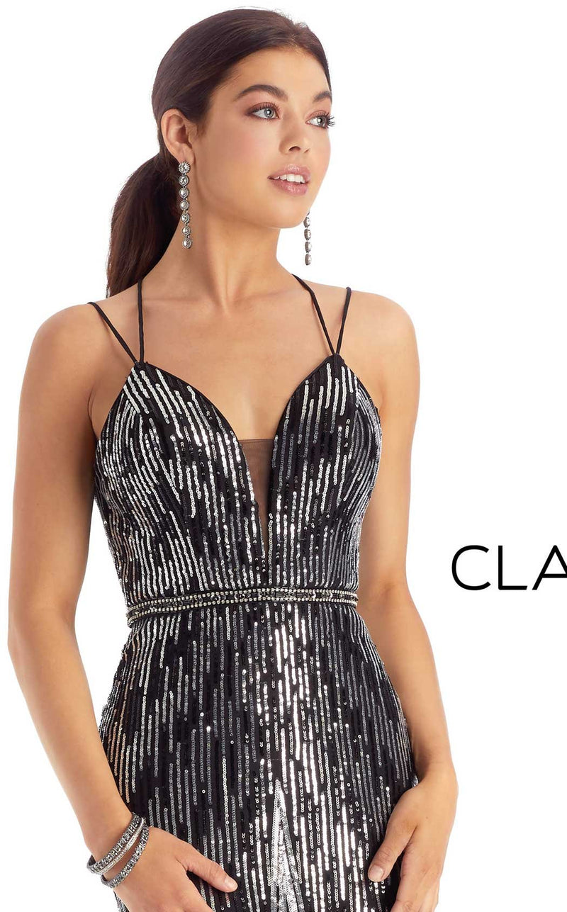Clarisse 8174 Dress Black-Silver