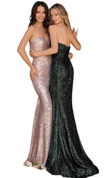 1 of 4 Clarisse 8179 Dress Hunter-Green