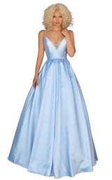 1 of 4 Clarisse 8199 Dress Powder-Blue