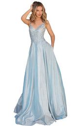 1 of 4 Clarisse 8203 Dress Ice-Blue