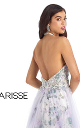 Clarisse 8205 Dress Ivory-Lilac-Print
