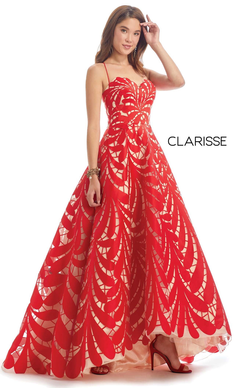 Clarisse 8227 Dress Red-Nude