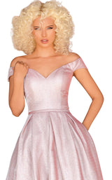 Clarisse 8231 Dress Silver-Blush