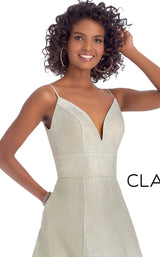 5 of 8 Clarisse 8233 Dress Champagne-Lilac-Ombre