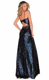 2 of 4 Clarisse 8244 Dress Iridescent-Black