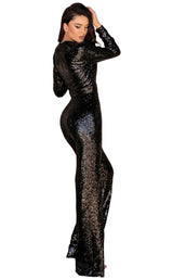 2 of 4 Clarisse 8249 Jumpsuit Black