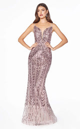 1 of 2 Cinderella Divine CR843 Dress Mauve