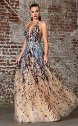 1 of 2 Cinderella Divine CR845 Dress Multi