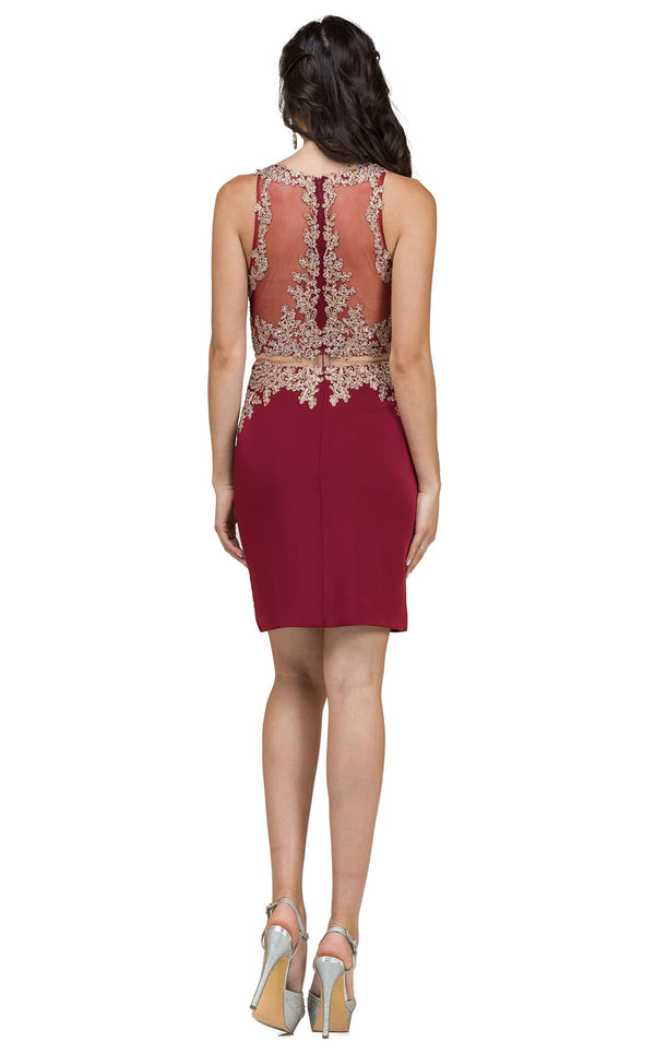 Dancing Queen 2000 Dress Burgundy