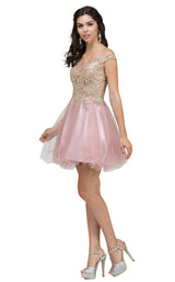 Dancing Queen 2130 Dress Dusty-Pink