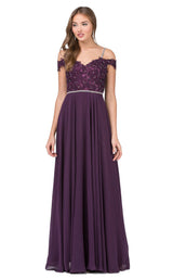2 of 3 Dancing Queen 2327 Dress Plum