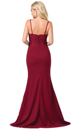 4 of 4 Dancing Queen 2620 Dress Burgundy