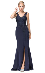 1 of 2 Dancing Queen 2622 Dress Navy