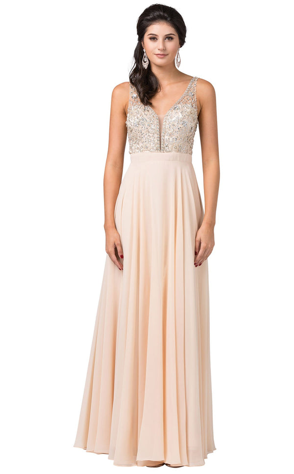 Dancing Queen 2669 Dress Champagne