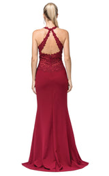 4 of 4 Dancing Queen 2787 Dress Burgundy