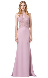 2 of 4 Dancing Queen 2787 Dress Dusty-Pink