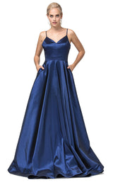 2 of 3 Dancing Queen 2825 Dress Navy
