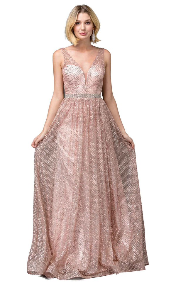 Dancing Queen 2834 Dress Rose-Gold